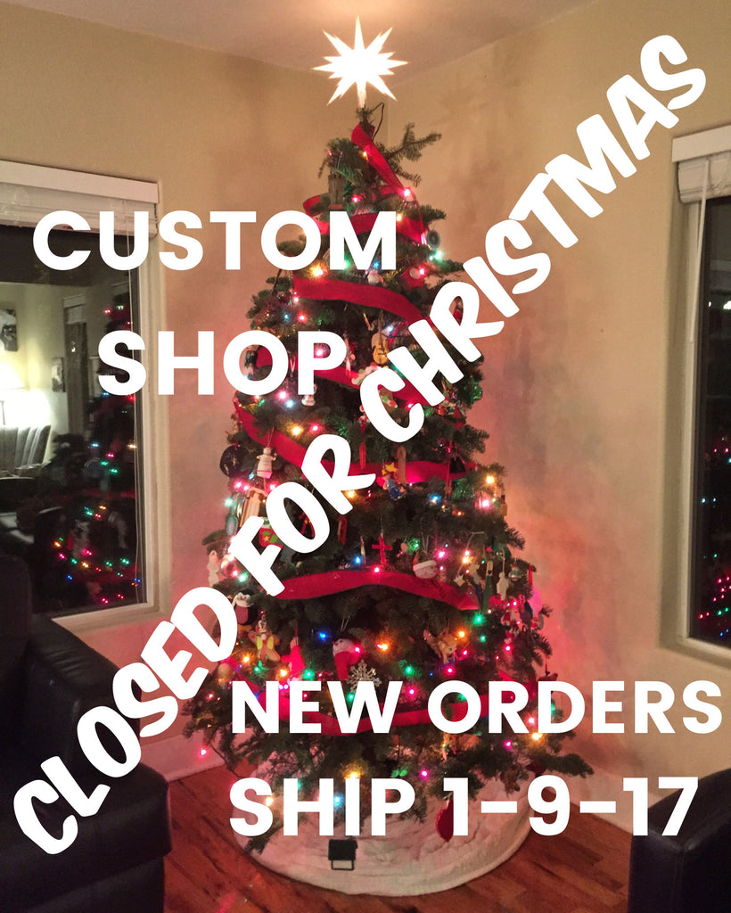Custom Shop Closed Until 1 January 2017