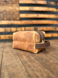 “The Redmond” Full Grain Leather Dopp Kit, Toiletry Bag, Shave Kit