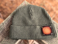 Watch Cap Beanie With Premium Leather Patch