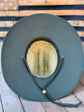 Straw Leather Patch Hat