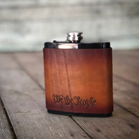 Leather Wrapped Flask