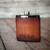 Leather Wrapped Flask