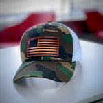 Oregon Flag Trucker Hat Cap - Camo style