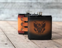 Leather Wrapped Flask