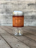 24oz Travel Mug (Leather Wrapped Mason Jar)