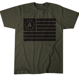 Green and Black Agape Flag Tee-Shirt