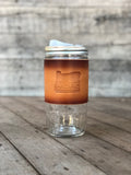 24oz Travel Mug (Leather Wrapped Mason Jar)